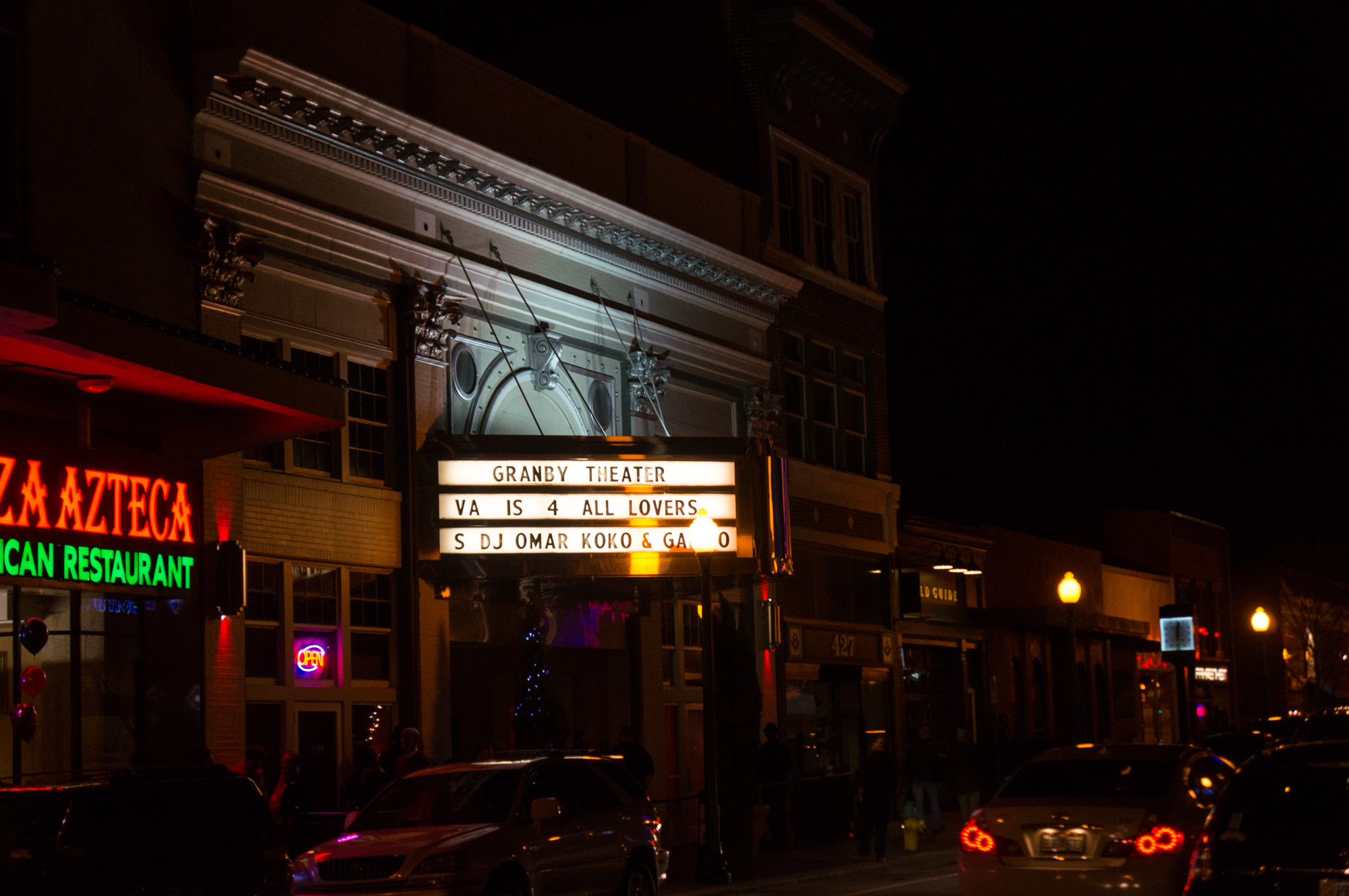 Granby Theater, Downtown Norfolk, VA, February 14, 2014