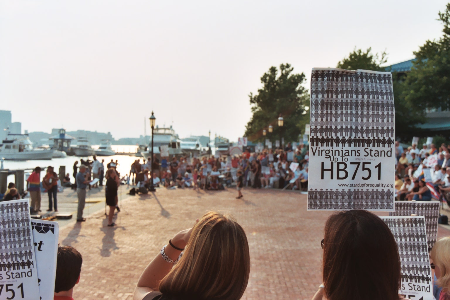 GLBT civil rights rally at Waterside in Norfolk, VA, 2004